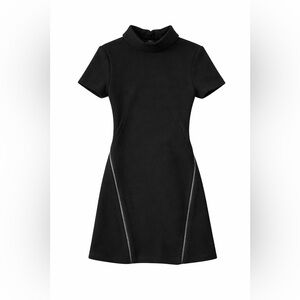 Elegant Black Short Sleeve Dress